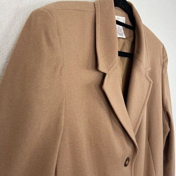 Worthington Vintage 100% Wool Blazer Tan/Brown Jacket Women’s Plus Size 18 NWOT - Picture 9 of 10